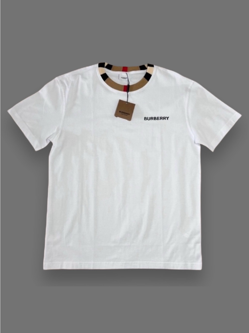 Burberry Men's Icon Stripe Collar T-shirt